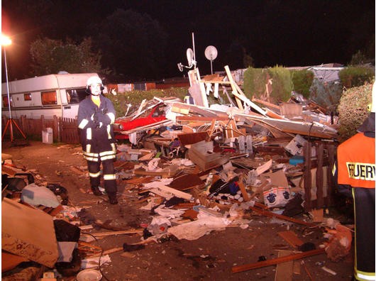 Gasprüfung Wohnwagen - Wohnwagen explodiert